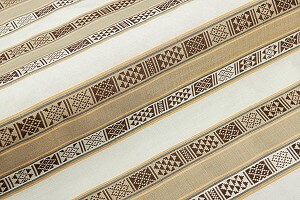 Heritage Silk - Sam Neua - Ivory, Bronze Mist, Desert Palm