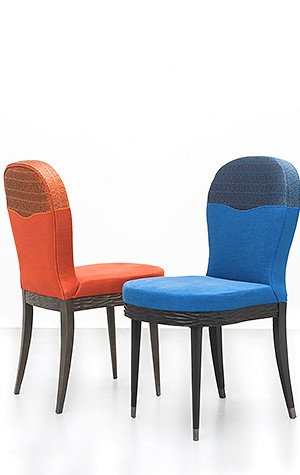 Chairs from Marc de Berny's Munira collection designed by Francis Sultana