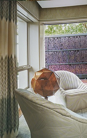 Drapery conceived for Melinda Ritz, Los Angeles